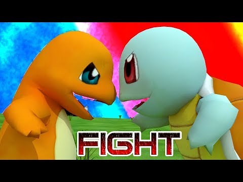 🔺💧SQUIRTLE VS CHARMANDER🔥🔺 ¡EPIC FIGHT!💪
