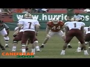 2000 Miami Hurricanes vs Boston College Highlights