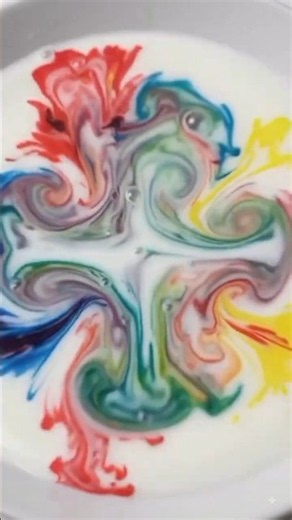 Milk + Food Colour + Dish Soap Experiment