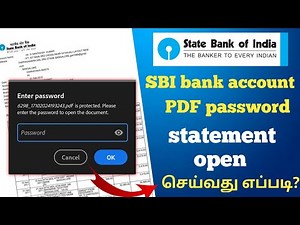 sbi statement pdf password |sbi pdf statement password tamil |