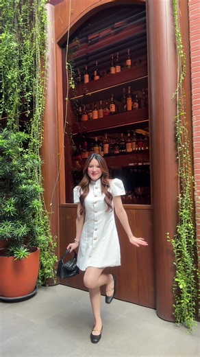 Stylish White Dress for a Sunny Day