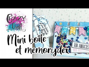 Boîte à gourmandise et memorydex shaker avec Lyncé Créa