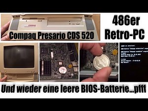 (RP) #210 - Compaq Presario CDS 520 📺 Wieder die 🔋 BIOS-Batterie leer? 😡 Schwieriger Wechsel? (5)