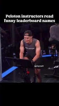 Peloton instructors reading funny leaderboard names #pelotonbike #peloton #shoutout #funny