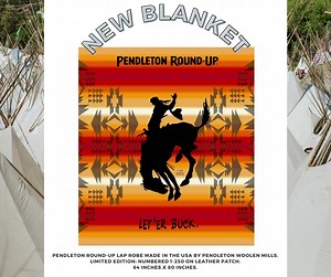 2.5K views · 116 reactions | We're excited to announce that our new limited edition Pendleton Round-Up blankets are officially in! The cost for these is $300 and you can visit our online store, call us at 541-276-2553 or stop by our new retail store to purchase! Again, these are limited edition: Numbered 1-250 and Made in the USA by Pendleton Woolen Mills  BUY NOW: https://bit.ly/2UwDvt2 | Pendleton Round-Up | Facebook