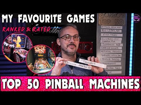 My Top 50 Pinball Machines #11 | Gonzo vs Pinside Top 100 | Williams Jackbot | Bally Dolly Parton