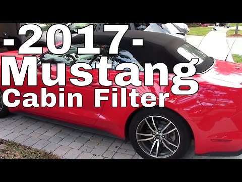 2017 Ford MUSTANG Interior/Cabin Air filter Change--How to