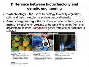 Difference between biotechnology and genetic engineering - SlideServe