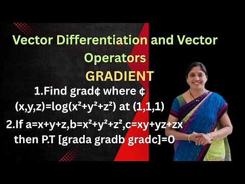 Vector Differentiation and Vector Operators-Gradient