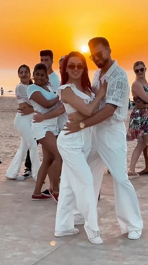 Sakis Rai Bachata on Instagram: "🌅En Privado🌅 There’s nothing like dancing “En Privado” while the sun slowly disappears into the horizon 🌊 The music, the breeze, the smiles — and the joy of sharing it all with our wonderful students ❤️ These are the moments that make our dance family stronger and our hearts fuller. 💃🕺 #SunsetDance #BeachBachata #EnPrivado #dancefamily -#bachata #bachatasensual #bachateros #bachateras #bachatadancing #sakisymia"