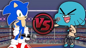 Sonic The Hedgehog vs Gumball Watterson! The Amazing World of Gumball vs Sonic The Hedgehog Movie! (Gumball vs Sonic The Hedgehog Cartoon Rap Battle) | CARTOON RAP ATTACK: Featuring Little G Fresh | Animation Rewind