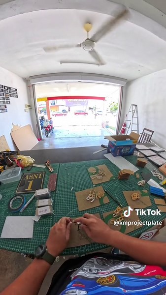 Custom KM Project Plate for Cars and Motorcycles