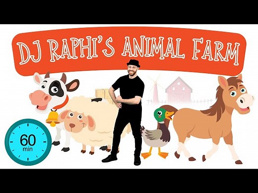 Old MacDonald Had a Farm | 60 Minutes with DJ Raphi | Kids Dance & Sing - Videos For Kids