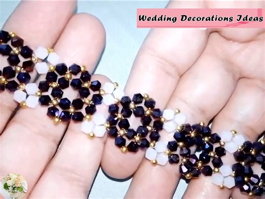 17K views · 1.3K reactions | How to make Bicone beads bracelet | Wedding Decoration Ideas | Facebook