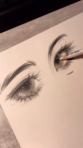 蛋糕wavy on Instagram: "can you try it? 👀 . . . #art #sketches #traditional #traditionalart #eyes #asian #artist #art #tutorial #sketchbook #sketch #drawing #artwork #artist #girl #reels #drawingreels #eyestutorial"