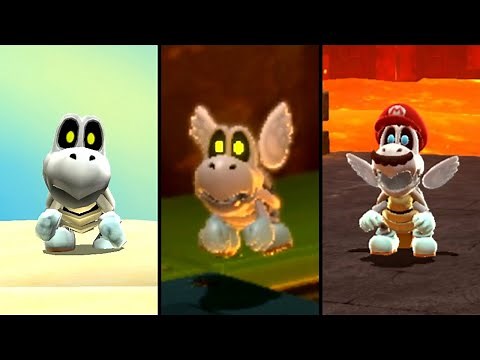 Evolution of Dry Bones in 3D Super Mario (2007-2022)