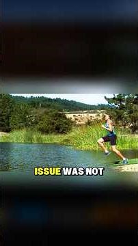 With the right technique, can you run on water? #science #mythbusters #physics