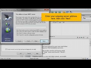 Adding an email account in Pegasus Mail