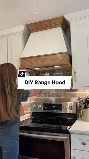 I saved almost a thousand bucks making this custom range hood cover for my mom 🙌 I had no idea how expensive these range hood covers were until my parents remodeled their kitchen. Mom couldn’t find exactly what she was looking for and those that came close were PRICEY 🥴 So I built one instead. I’ve never built a range hood before and it was a learning experience, but all in all, not a bad project! If you’re looking for an instant upgrade to your kitchen check out how to build a custom range ho