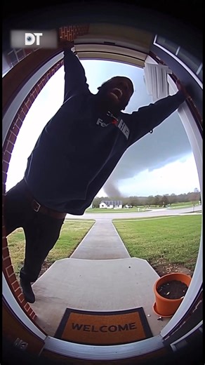 Man Clinging To House Sucked Into Tornado 😱🌪️ | DoubleTake