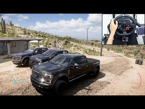 Ford F-450 Super Truck - Forza Horizon 5 | Logitech g29 gameplay