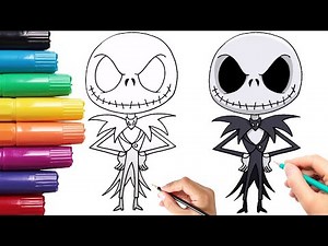 How to Draw Jack Skellington | Christmas Tutorial