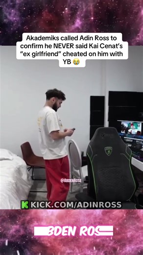Akademiks called Adin Ross to confirm he NEVER said Kai Cenat’s “ex girlfriend” cheated on him with YB #kaicenat #djakademiks #adinross #yb #streamerclips