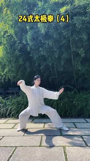 24式太極拳第四段，還沒學會的快收藏起來吧！雲手、單鞭、高探馬、右蹬腳、雙峰貫耳、側身左蹬腳、左下勢獨立、右下勢獨立。#24式簡化太極拳完整套路演練 #太極養生動起來 #強身健體正能量 #愛太極