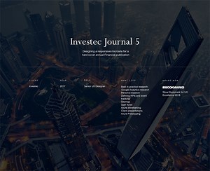 Investec Journal UX Design project - Calvin Pedzai