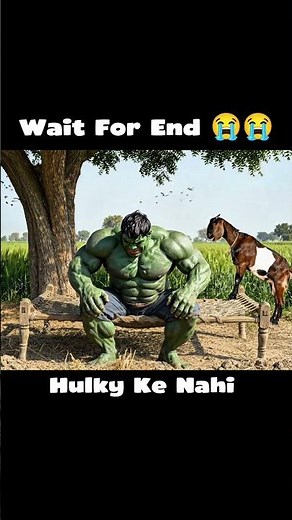 wait For End 😭😭 #ai #hulk #viral #shorts