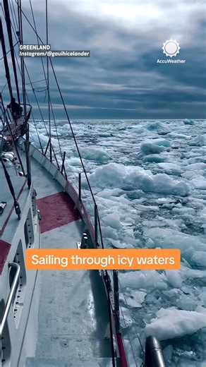 POV: Sailing in icy waters off the coast of Greenland ⛵🧊 | green land