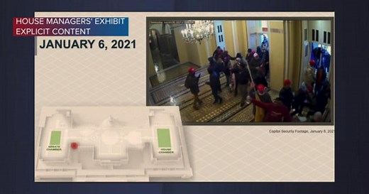House impeachment managers show security video from inside the Capitol
