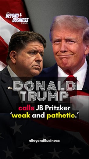 Beyond Business Podcast on Instagram: "Donald Trump didn’t mince words when he called JB Pritzker “weak and pathetic” — and whether you love Trump or hate him, the bigger question is this: Is Illinois actually better off right now? High taxes. People leaving. Crime up. Accountability down. At some point, feelings don’t matter — results do. Watch the rant. Drop your take. Let’s hear it. #DonaldTrump #JBPritzker #IllinoisPolitics #BeyondBusiness #SayItWithYourChest"