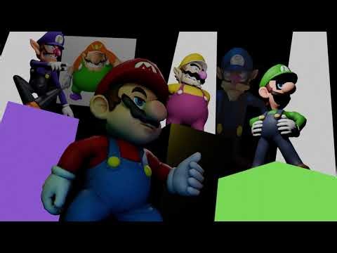 (CREDIT AJN READ DESC)Mario, Luigi, Wario, Waluigi, WAWARIO, and WaWaluigi! (Full Blender Animation)
