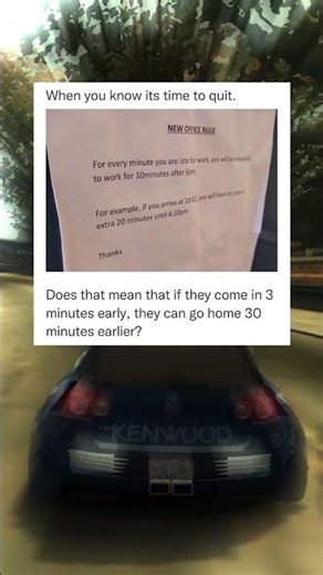 Coming late to work meme