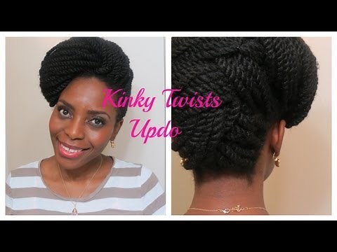 73* Kinky Twists Updo | Natura Hair Style