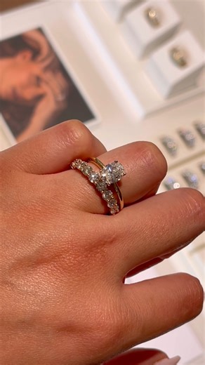 A brilliant forever-stack. What does your dream ring look like? #michaelhill https://www.michaelhill.com.au/engagement/engagement-rings | Michael Hill