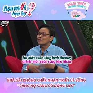 11K views · 57 reactions | Nhà trai với triết lý sống “càng nợ càng có động lực” khiến nhà gái bối rối, cả trường quay sững sờ!  Liệu lối suy nghĩ này có phải là chìa khóa thành công!? #HTV #BanMuonHenHo #QuyenLinh #NgocLan #BMHH | HTV - Đài truyền hình TP.HCM | Facebook