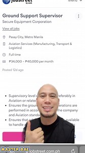 7.6K views · 141 reactions | Ground Support Supervisor salary 34k to 40k #reels #jobsearch #jobseekers #jobopportunity #jobseekers #AviationJobs #MasterBae | Master Bae | Facebook