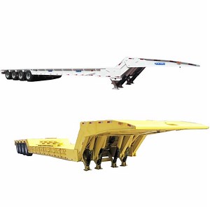 [Hot Item] Hydraulic Folding Gooseneck Lowboy Front Load Trailer