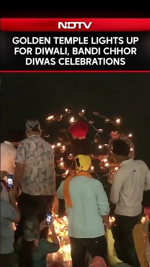 Amritsar's Golden Temple Decorated With Lights On Diwali & Bandi Chhor Diwas