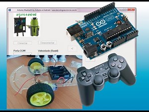 Carrinho Arduino controlado por PS3/PC via bluetooth