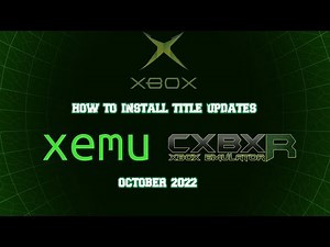 Installing Title Updates on Xemu Original Xbox Emulator, Tutorial 2022