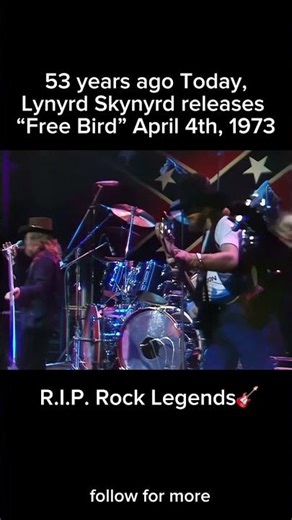 Lynyrd Skynyrd performing “Free Bird” Live in 1975 #lynyrdskynyrd #freebird #liveperformance #live