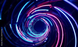 Cosmic Vortex in Motion: Dynamic Space Animation for Science and Futuristic Presentations Stock Video