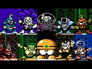 Megaman 4 - ALL BOSSES - CUTSCENES CINEMATICS + ENDINGS ⚔️