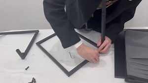 C Shaped End Table for Couch, Small Side Table for Living Room & Bedroom, Slide Under Sofa Table for Laptop, Coffee, Snacks, Easy Assembly, Modern Design