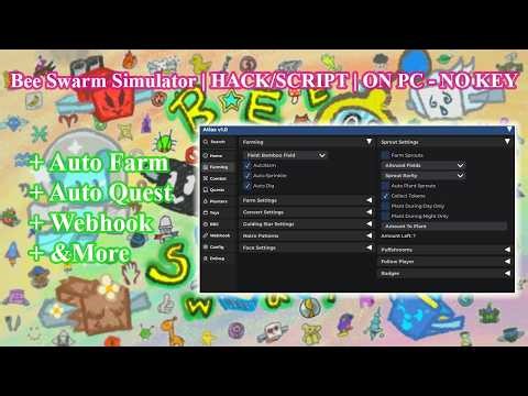 Bee Swarm Simulator | HACK/SCRIPT | Auto Farm, Auto Quest, Auto Event & More! *No Key*