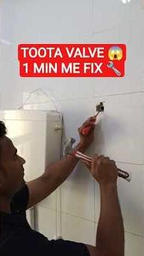 Toota Hua Angle Valve Kaise Badle? | Old Valve Remove & New Angle Valve Install | Plumbing Work