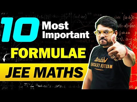 10 Most Important Formula for JEE Maths🎯 | JEE Mains 2024 | Harsh Sir ‪@VedantuMath‬